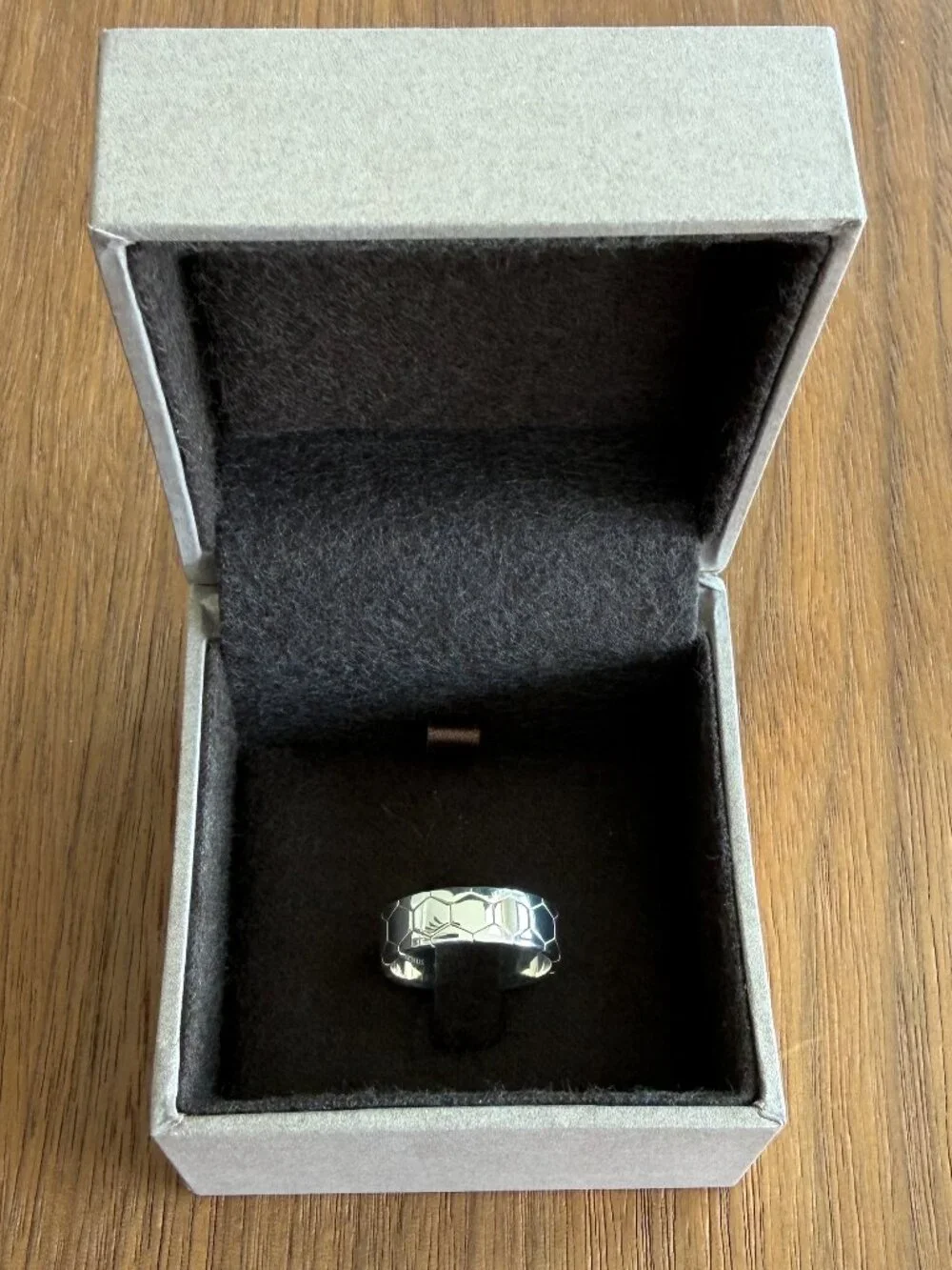 CHRISTOFLE STERLING SILVER 925 CDOE ROYALE BAND RING - Picture 10 of 10